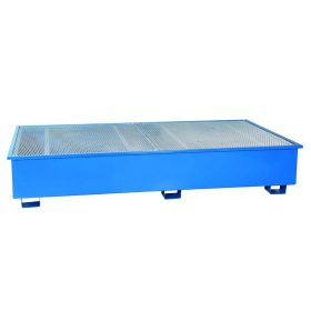   IBC tartály tartó állvány és kármentő tálca kettő 1000 literes tartály számára 