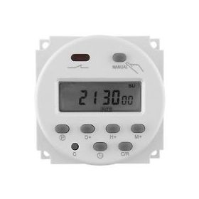   12V időkapcsoló időzítő kapcsoló óra egyenáramú digitális maximum 1000W 16 Heti vagy napi ki-be program 