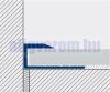 AV Laminált lap indító profil pezsgő takaróprofil 9x2700 mm eloxált alumínium szegély szél