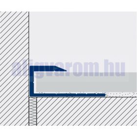   PP Laminált lap indító U profil pezsgő takaróprofil 9x900 mm eloxált alumínium szegély záróprofil széltakaró