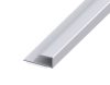 AV Laminált lap indító U profil ezüst takaróprofil 11x2700 mm eloxált alumínium szegély záróprofil széltakaró