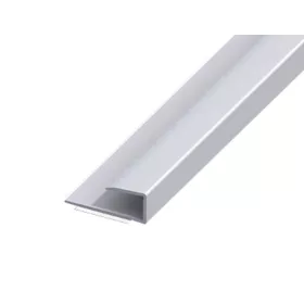 AV Laminált lap indító profil ezüst takaróprofil 11x2700 mm eloxált alumínium szegély záróprofil szé