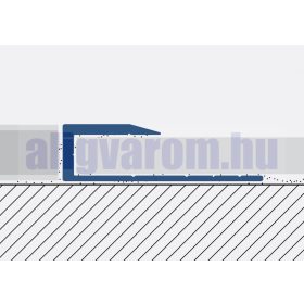   AV Laminált lap indító U profil ezüst takaróprofil 13x2700 mm eloxált alumínium szegély záróprofil széltakaró