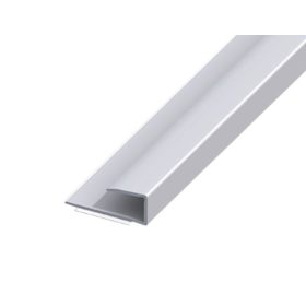   AV Laminált lap indító U profil ezüst takaróprofil 9x2700 mm eloxált alumínium szegély záróprofil széltakaró