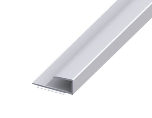 AV Laminált lap indító U profil ezüst takaróprofil 9x2700 mm eloxált alumínium szegély záróprofil széltakaró