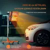 Infravörös polimerizációs lámpa 2200W infravörös festékszárító, festékkeményítő lámpa dupla lámpafejjel, állvánnyal