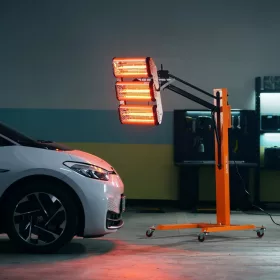   Infravörös kötőlámpa 3300W  infravörös polimerizációs lámpa 3 lámpafejjel, hidraulikus állvánnyal