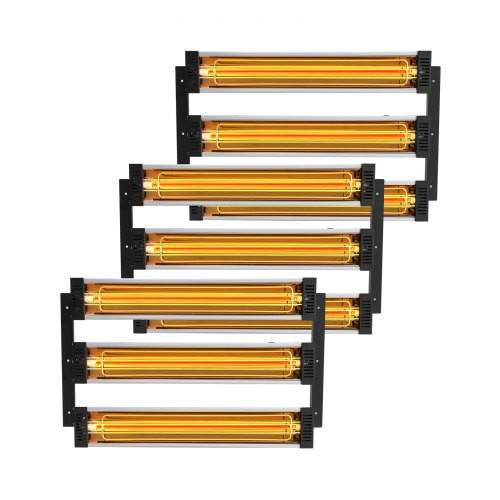 3x Festékszárító Infravörös Fűtőtest Infravörös Lámpa 3kW