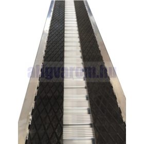   Perem nélküli mobil rámpa 220x35 cm 1050 kg/db 2100 kg/pár teherbírás kiegészítő betéttel 1 db Hordozható teherautó ipari rámpa munkagép személyemelő kisgép traktor 