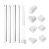 Mini split vezetékkészlet burkolat 76 mm széles 4830 mm hosszú PVC csővezeték burkolat klímához/hőszivattyúhoz
