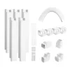 Mini split vezetékkészlet burkolat 76 mm széles 3110 mm hosszú PVC csővezeték burkolat klímához 5 egyenes csatornával