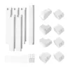 Mini split vezetékkészlet burkolat 76 mm széles 3110 mm hosszú PVC csővezeték burkolat klímához 5 egyenes csatornával