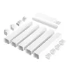 Mini split vezetékkészlet burkolat 76 mm széles 3110 mm hosszú PVC csővezeték burkolat klímához 5 egyenes csatornával