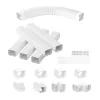 Mini split vezetékkészlet burkolat 76 mm széles 3110 mm hosszú PVC csővezeték burkolat klímához 5 egyenes csatornával
