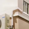 Mini split vezetékkészlet burkolat 76 mm széles 3110 mm hosszú PVC csővezeték burkolat klímához 5 egyenes csatornával