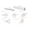 Mini split vezetékkészlet burkolat 76 mm széles 3110 mm hosszú PVC csővezeték burkolat klímához 5 egyenes csatornával