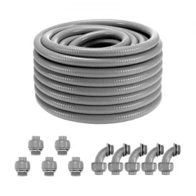   PVC flexibilis védőcső 30,5 méter 19,1 mm átmérővel vízálló szigetelő vezeték védelem