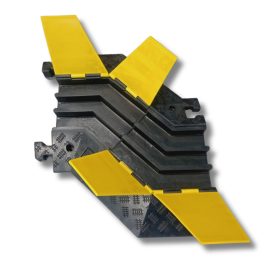   Kábelhíd, ipari kábelcsatorna 3 csatornás 60x50 mm, kábelvédő 620 x 600 x 75 mm 2x45 fokos sarok elem, padlócsatorna esésgátló parkolókba, raktárakba B14 sarok