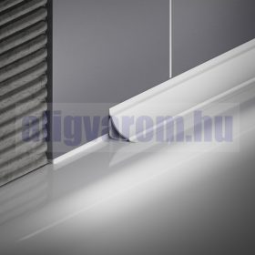   OX 20x20x1830 mm fehér Kádszegély zuhanytálca szegély ragasztható végzáró kupakokkal ellátható
