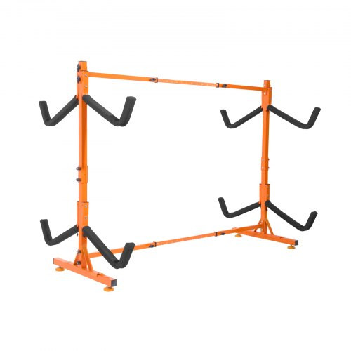 Szabadon álló kajaktartó állvány 4 kajakhoz állítható szélesség, 100 kg teherbírás