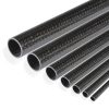 Karbon cső Ø28/26x1000 mm Szénszálas carbon90 fokos szövésű fényesre lakkozott
