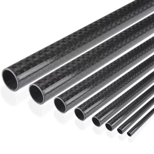 Karbon cső Ø16/14x1500 mm Szénszálas carbon derékszögben szőtt anyag fényesre lakkozott