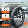 Kerékpár utánfutó 125 kg teherbírással összecsukható szállító utánfutó univerzális csatlakozóval, 20 colos kerekekkel