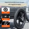 Összecsukható kerékpár utánfutó 40 kg teherbírással vízálló ponyvával és univerzális csatlakozóval
