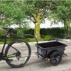 Kerékpár utánfutó láda szállító 80 kg teherbírás fúvott gumi