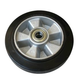   Ø 160 kerék raklapmozgató, raklapemelő béka számára. Alumínium felni gumi futófelület átmérő 160 mm