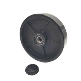   Ø 200x50 mm öntöttvas acél kerék PU futófelület nagy teherbírású  raklapmozgató, raklapemelő számára. 1250 kg/db 2500 kg/pár