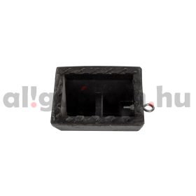   Kerékkitámasztó ék, 250 mm széles nagy teherbírású gumi kerékék fogantyúval D46