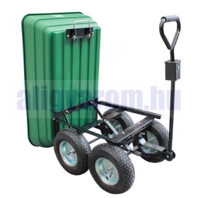   Kerti kocsi billenő funkcióval 400 kg-os kézikocsi dönthető szállító kocsi 