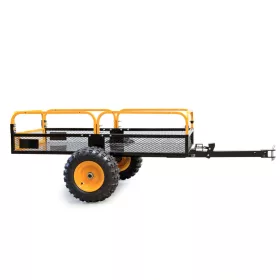   Kerti kordonos billenő pótkocsi 450 kg teherbírással kerti kocsi fűnyíró traktorhoz 210x120 cm