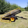 Kerti kordonos billenő pótkocsi 450 kg teherbírással kerti kocsi fűnyíró traktorhoz 210x120 cm