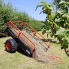 Kerti kordonos billenő pótkocsi 680 kg teherbírással kézi kocsi fűnyíró traktorhoz 216x122 cm