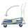 Kézikocsi ládaszállító kiskocsi 150 kg teherbírás, összecsukható. Könnyű, csak 8 kg, a gumírozott rakfelület mérete: 70x43 cm lehajtható karral