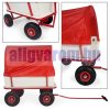 Kézikocsi tetővel sátras kempingkocsi ponyvával 93 x 61 cm nagyméretű kerekekkel 150 kg