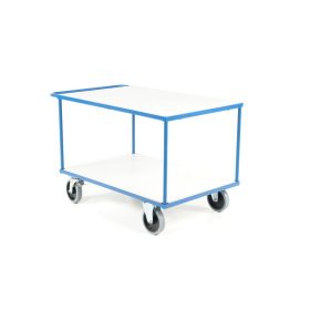   Nagyméretű kézikocsi 500 kg teherbírás, 1200x800 mm rakfelület fékezhető kerekek