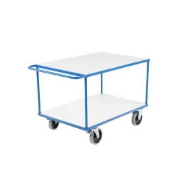   Szállítókocsi, húzható kézikocsi 500 kg teherbírás, 1000x700 mm rakfelület fékezhető kerekek