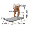 Összecsukható platformos kocsi 907 kg teherbírású kézikocsi 125 mm görgőátmérővel tárolókocsi