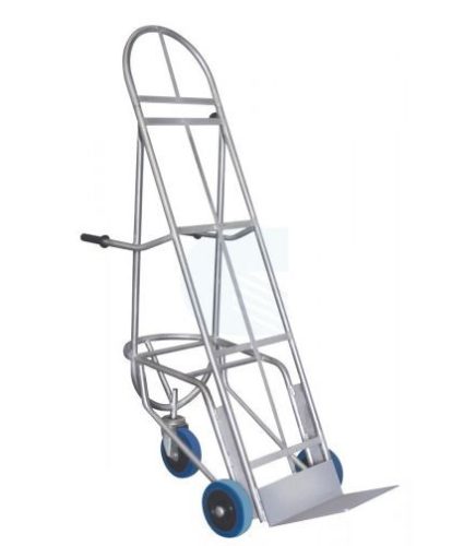 Zöldséges gyümölcsös inox kézikocsi, rekeszszállító három kerekű 400 kg teherbírású 1200 x 620 x 1700 mm