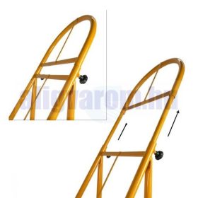   Zöldséges gyümölcsös kézikocsi rekeszszállító defektmentes kerekekkel 350 kg teherbírású 