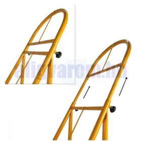   Zöldséges gyümölcsös kézikocsi rekeszszállító hálós hátlappal 400 kg teherbírású 