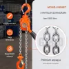 Mini karos láncos emelő 0,5 tonna, 1,4 m emelési magasság, G80 lánccal, Weston kettős racsnis fékkel