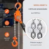 Mini karos láncos emelő 25 kg teherbírású 1,4 m emelési magasság, G80 lánccal, Weston kettős racsnis fékkel