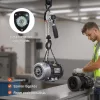 0,5 tonnás karos láncos emelő, 6 m emelési magasság, G80 lánccal, 360°-ban forgó kampókkal