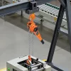 Láncos karos emelő, 3 T teherbírás, kézi láncos emelő emelőemelő mechanikus dupla peckes fékkel, 360°-ban forgó horgok