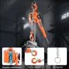 Láncos karos emelő, 3 T teherbírás, kézi láncos emelő emelőemelő mechanikus dupla peckes fékkel, 360°-ban forgó horgok
