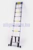 3,8 m magas, kihúzható létra teleszkópos alumínium létra 94 cm-re összecsukható. Szélesített támasztólábbal ellátott kivitel